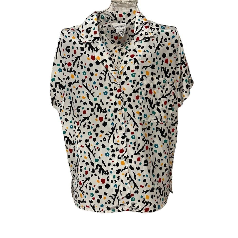 Beautiful SHOWSTOPPER  VINTAGE RARE women Sheridan Square Vintage size 10 MULTIC